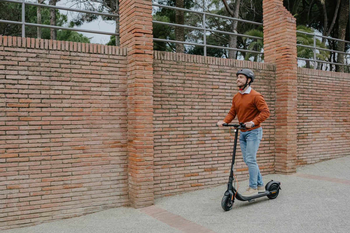 Segway-Ninebot F2 Pro D, E-Scooter mit Straßenzulassung für Erwachsene, max. 20 km/h Geschwindigkeit, 55 km Reichweite, Lange Reichweite