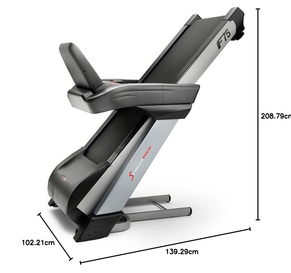 Sportstech, Laufband klappbar mit großem 21,5-Zoll-Touchdisplay, F75