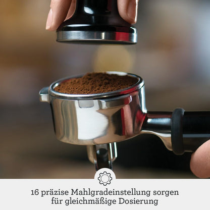 Sage The Barista Express, Kaffeemaschine mit manuellem, Schwarzer Sesam