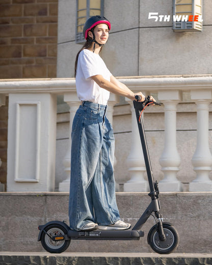 E Scooter mit Straßenzulassung, Vierfache Stoßdämpfung, 10 Zoll, Max 40km Reichweite 20km/h, Elektro Scooter bis 120kg, Blinker, APP-Verbindung, Duales Bremssystem E Roller für Erwachsene Faltbarer