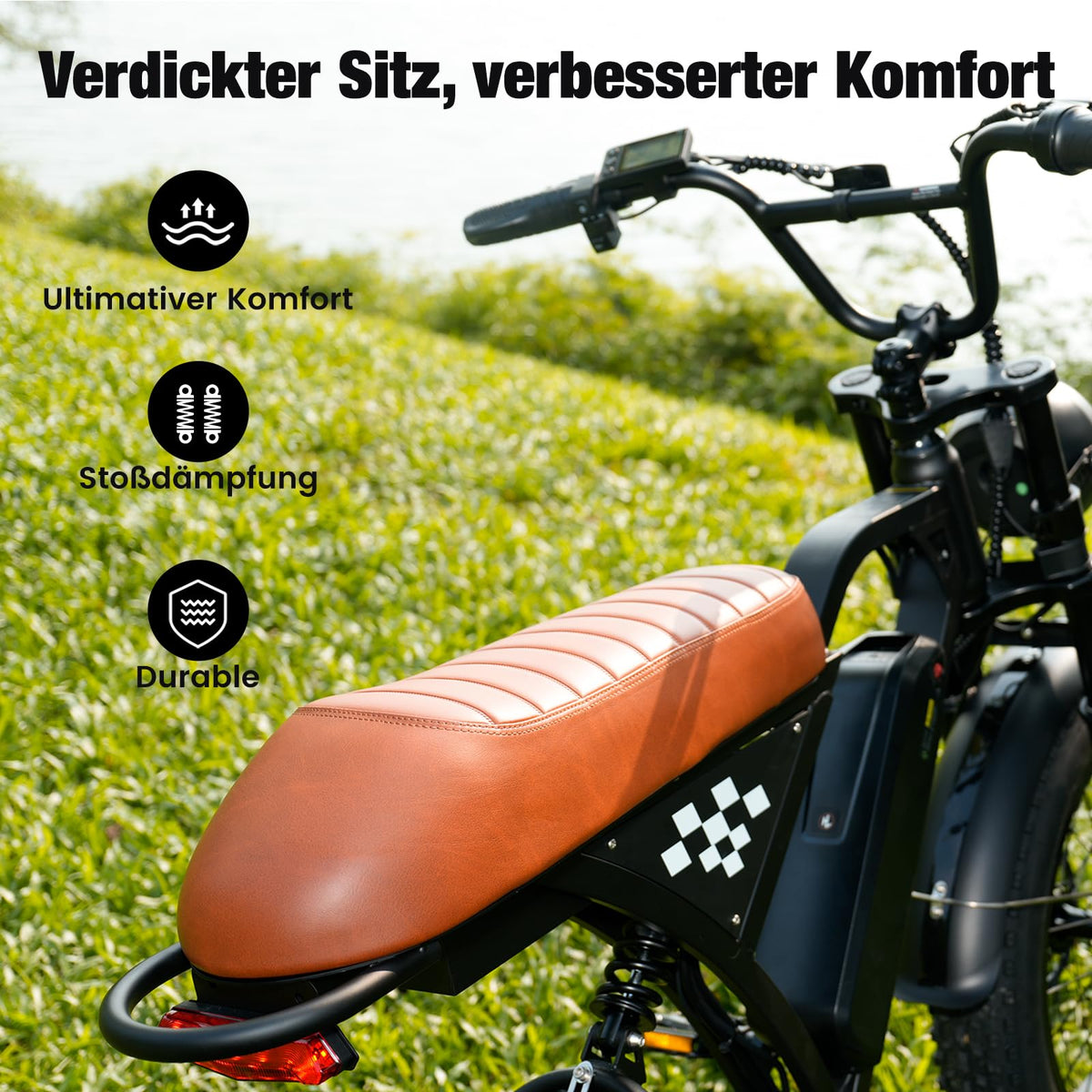 Finbike E Bike mit All-Terrain 20 * 4.0 Zoll Fetten Reifen,Elektrofahrrad mit 374.4mAh Abnehmbarem Akku,4 Fahrmodi,PAS Reichweite MAX 100KM,Elektrofahrräder für Herren Damen,E Fahrrad mit 250W Motor