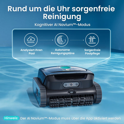 (2026 Neu) Aiper Scuba V3 Poolroboter Akku für Wand und Boden mit KI-Vision, Leichter Poolsauger, Leistungsstarke Saugleistung, 3 μm Filter, Wasserlinienreinigung, für Pools bis zu 200 m²