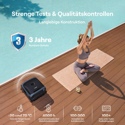 Beatbot Sora 70 Poolroboter, 4-in-1 Poolreinigung, Oberfläche, blau